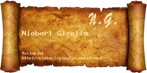 Nieberl Gizella névjegykártya
