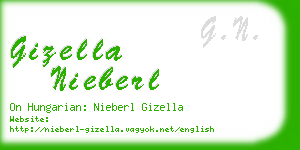 gizella nieberl business card